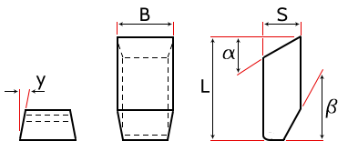 hard metal straight tips for saws